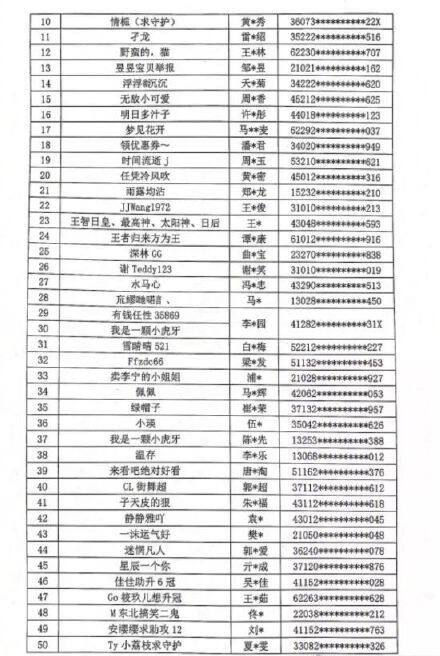 第三批主播黑名单
