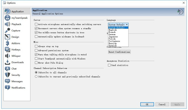 TeamSpeak中文版 3.5.6