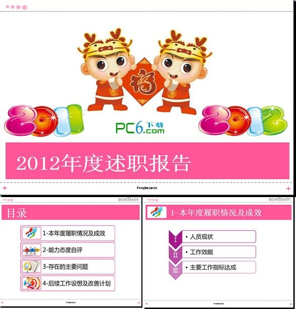 个人述职报告PPT模板[精选]