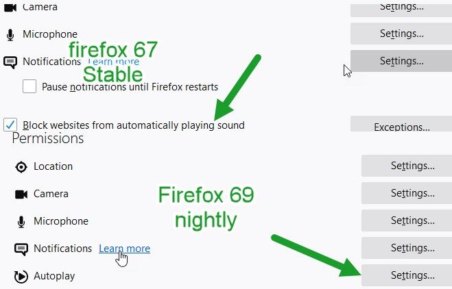 Firefox 69浏览器怎么禁止音频、视频播放？