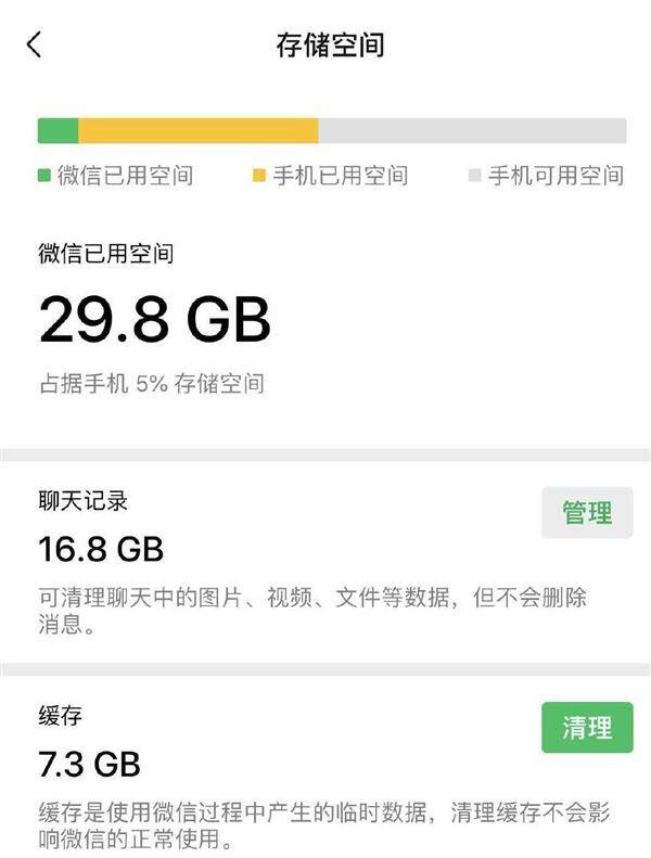 微信7.0.4新版发布：网友吐槽存储问题